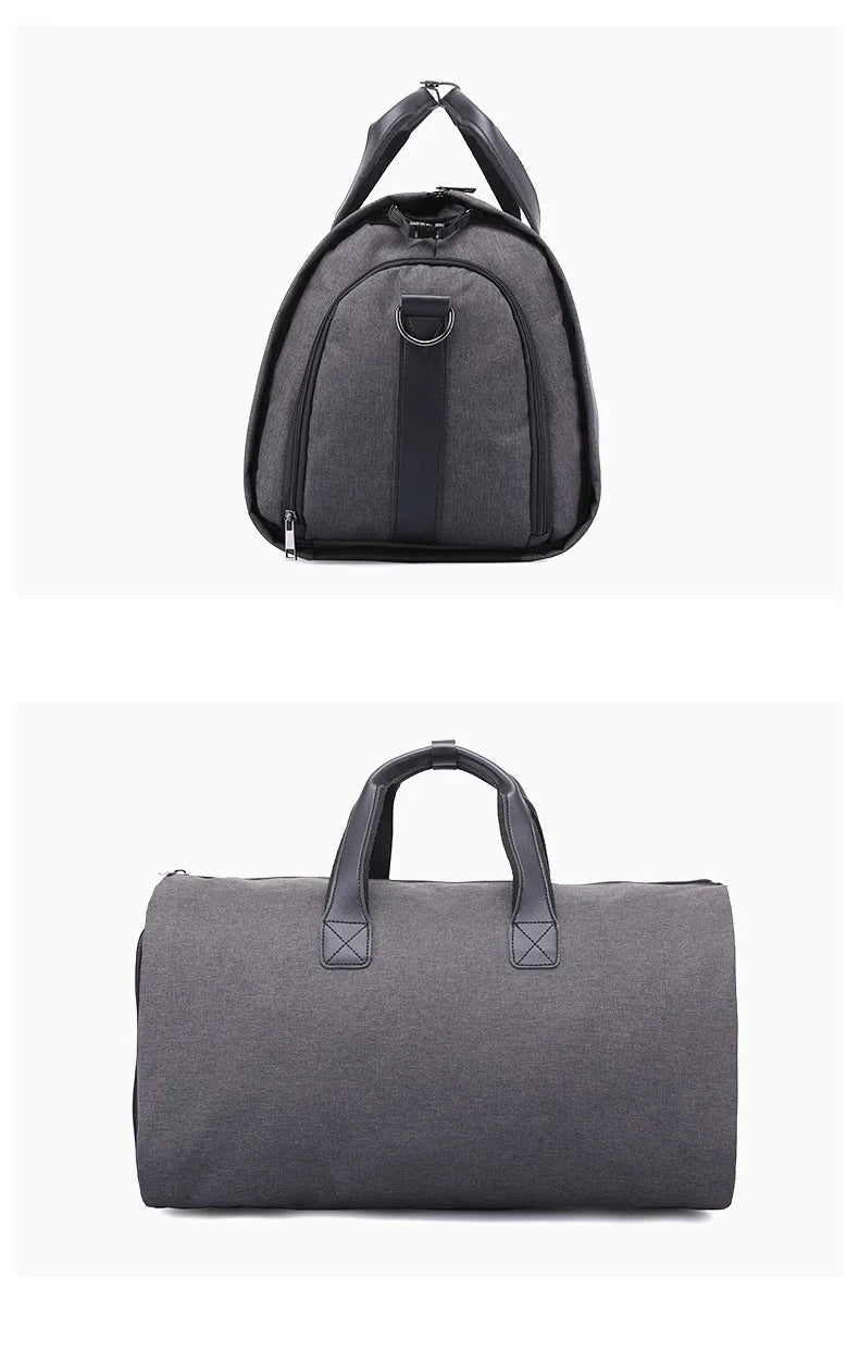 Men Bags Travel Garment Bag Duffel Bag with Shoulder Strap Business Handbags Multiple Pockets Carry on Hanging Suitcase Clothing