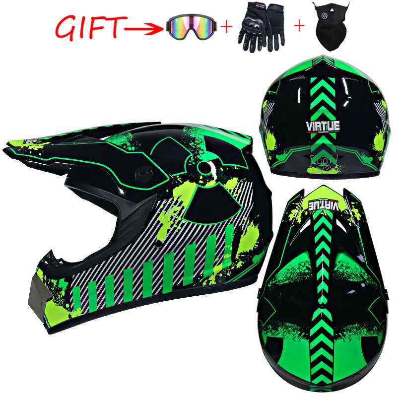 ORZ DOT-Certified Safety Motocross Helmet | Lightweight ABS Off-Road Helmet for Kids & Adults
