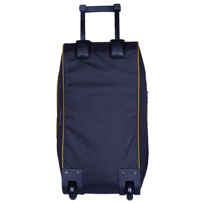 OIWAS Men Trolley Duffle Bag 56L Water-Repellent Foldable Rolling Suitcase Hand Luggage With Wheels Carry-On Bags Expansion Pack