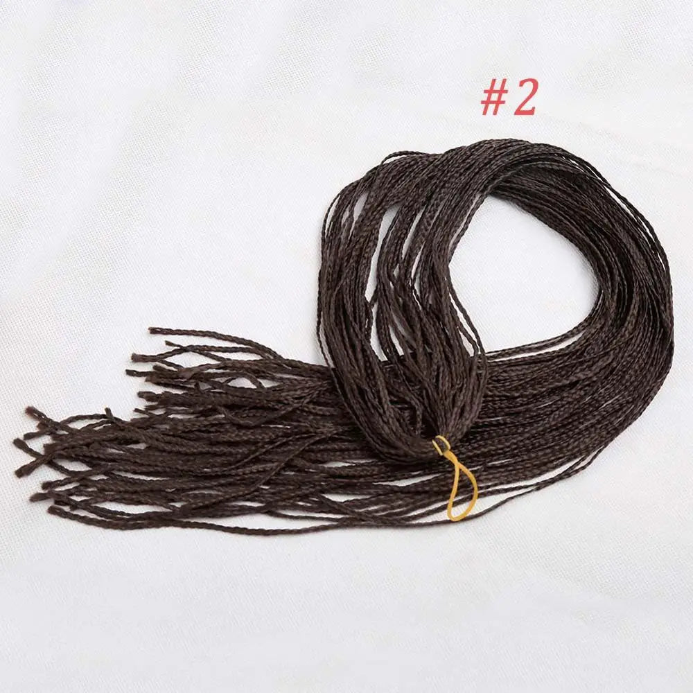 Zizi Braids Synthetic Crochet Hair Colored Box Braids Deep Wave Hair Long Senegalse Twist Braiding Hair Extensions for Russia