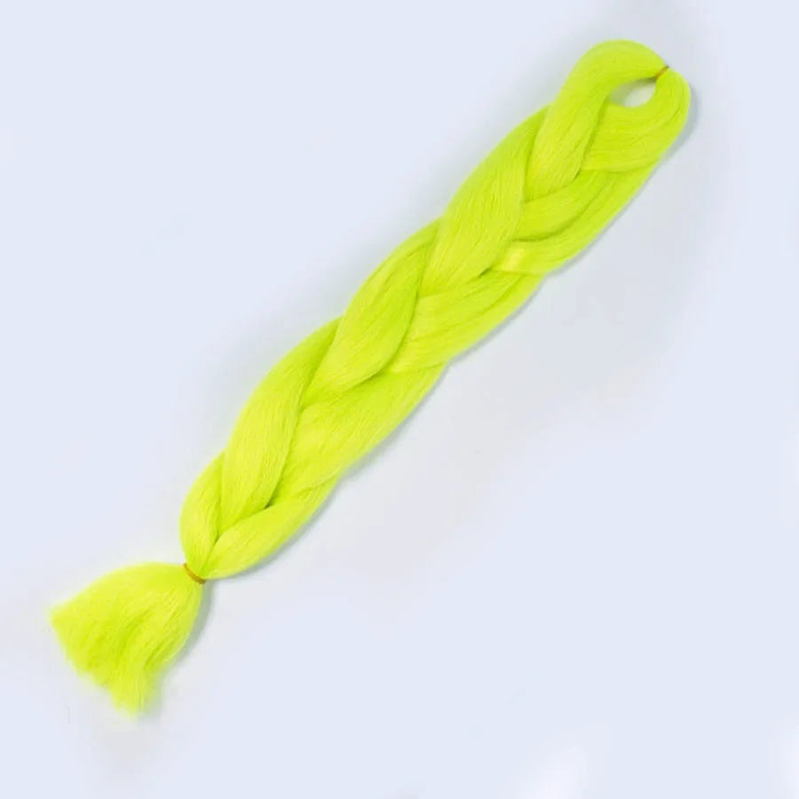 VERVES Ombre Jumbo Braids — 24" 100 g Two-Tone Synthetic Braiding Hair (Pink/Black/Blue)