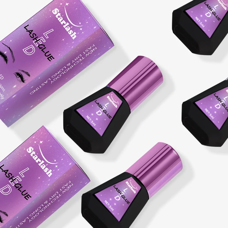0.3s 0.5s Fast Dry UV/LED Lash Glue 5ml Private Label Lash Adhesive Long Lasting 7-8 Weeks Eyelash Extension Glue