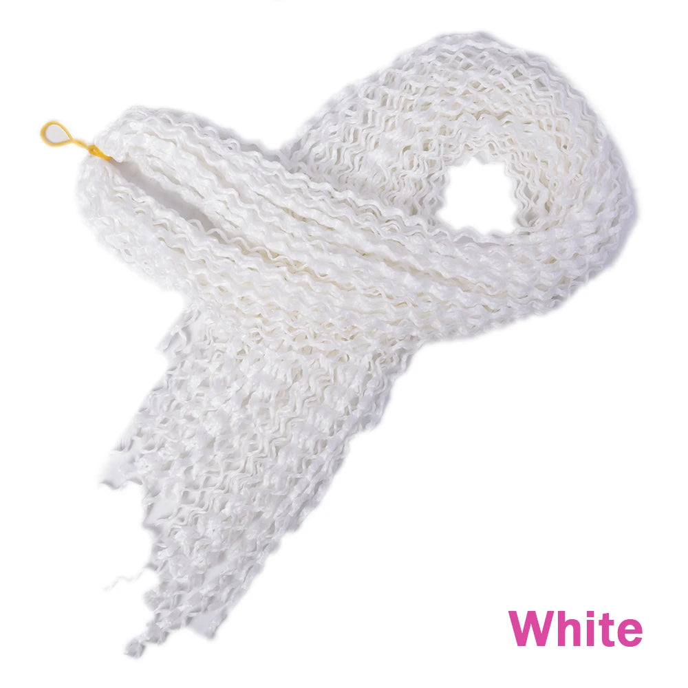 Trend Way 25inch 50g/Package Synthetic Extensions Braiding Hair Blonde For Women 25inch Curly Box Braids Zizi Crochet Hair Black