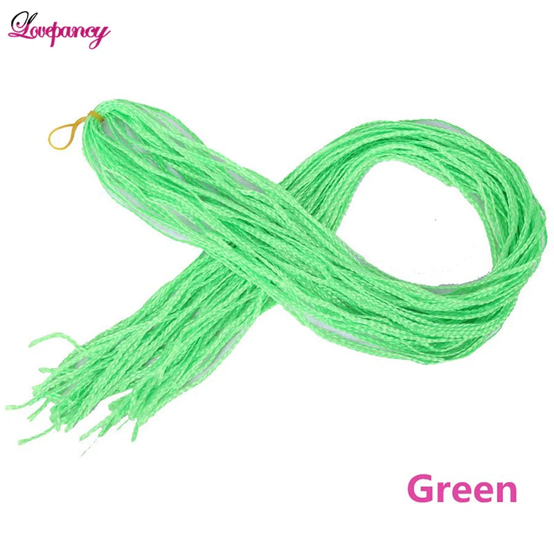 Synthetic Zizi Braids Crochet Box Braiding Hair Extensions White Black 28 Inch Long Curly Crochet Braiding Hair For Women 50g