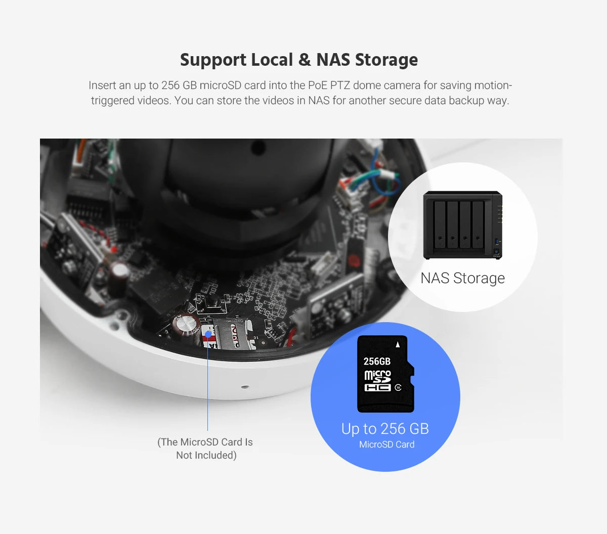 ANNKE 4MP Super HD PoE Network PTZ IP Security Camera with 2.8-12mm 4X Motorized Optical Zoom H.265+ Indoor Outdoor IP Camera