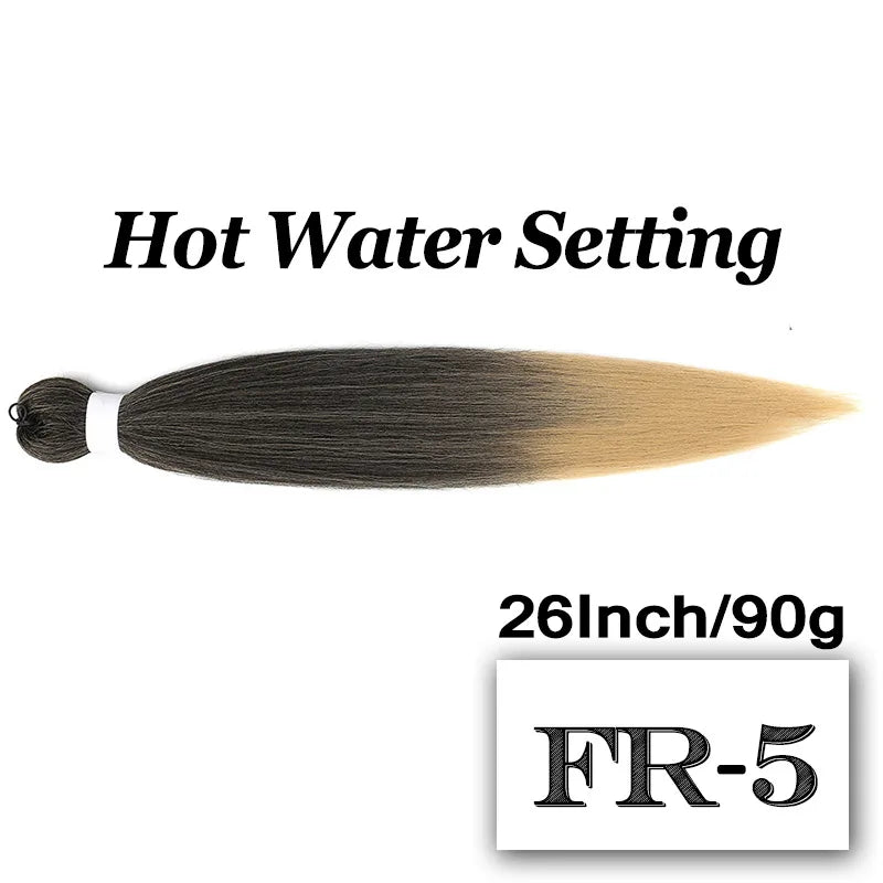 Braiding Hair Pre-stretched 26 Inch 90G Synthet Jumbo Braiding Hair Extensions for African Crochet Braids Red Peach Pink Pigtail