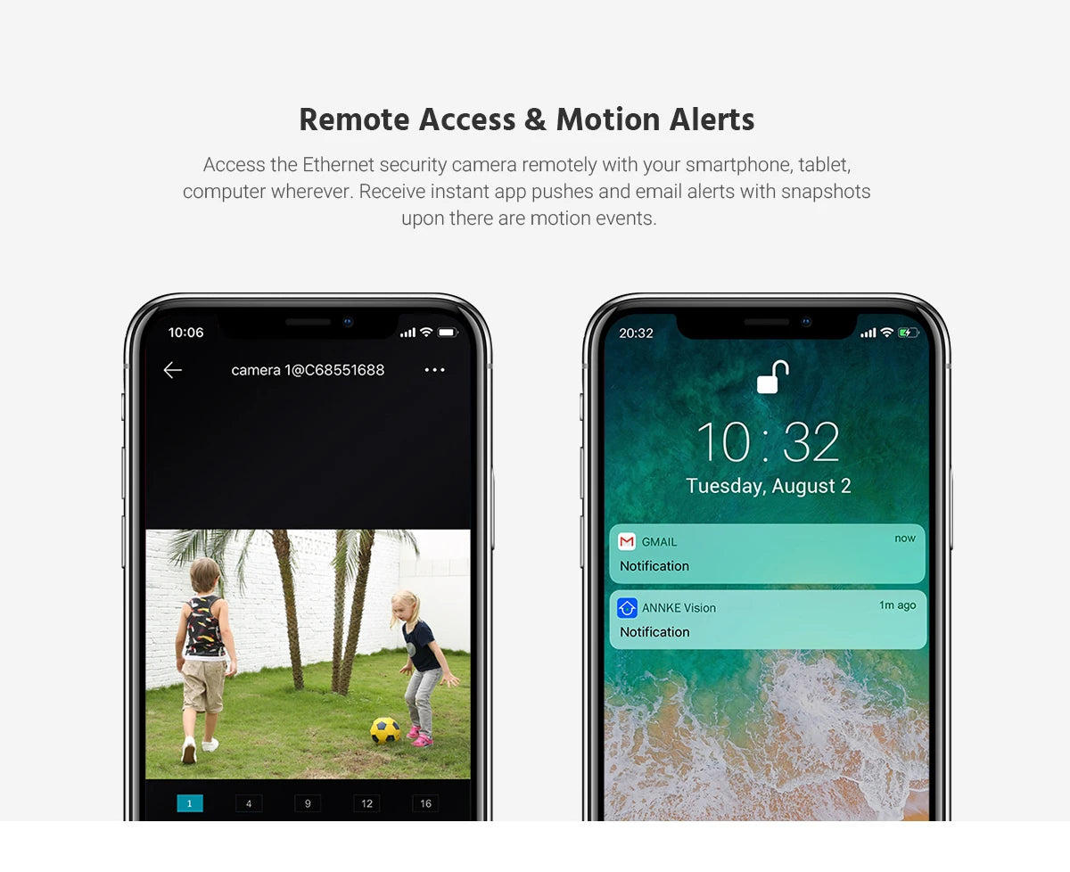 ANNKE 4MP Super HD PoE Network PTZ IP Security Camera with 2.8-12mm 4X Motorized Optical Zoom H.265+ Indoor Outdoor IP Camera