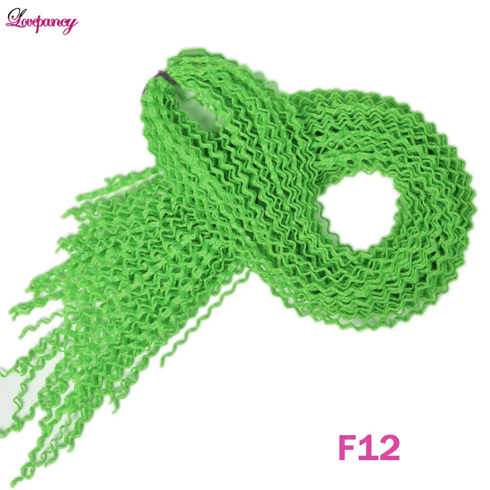 Synthetic Zizi Braids Crochet Box Braiding Hair Extensions White Black 28 Inch Long Curly Crochet Braiding Hair For Women 50g