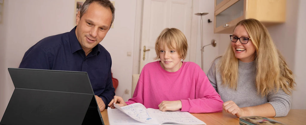 15.6" Portable Monitor — 1080p IPS | 72% NTSC / 100% sRGB | Dual USB-C + mini HDMI | Speakers