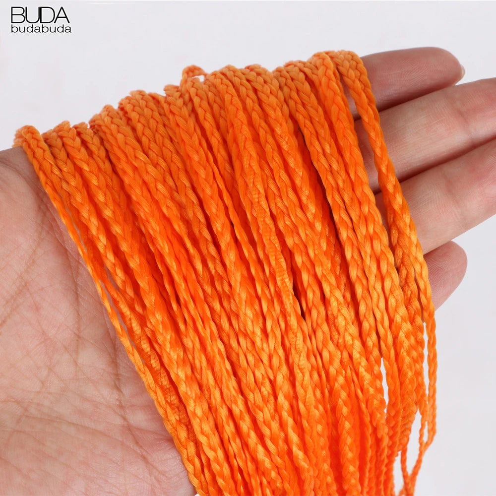 28 Inch Synthetic Zizi Braids Thin Box Braids Hair Extensions Brown Pink Blue Red 613 Box Crochet Braiding Hair For Women 50g