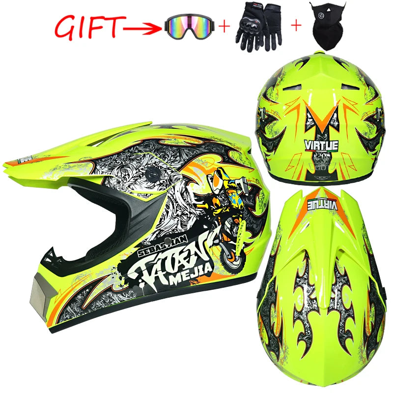 ORZ DOT-Certified Safety Motocross Helmet | Lightweight ABS Off-Road Helmet for Kids & Adults