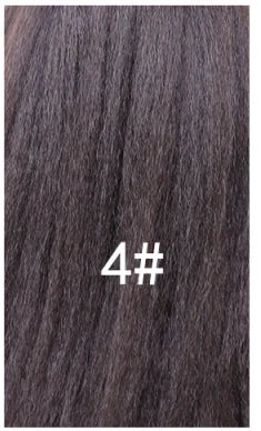 Lydia Tail Warping Synthetic Kinky Straight Hairpiece Stylish High-Volume Curly Clips-in Natural Looking Drawstring Ponytail