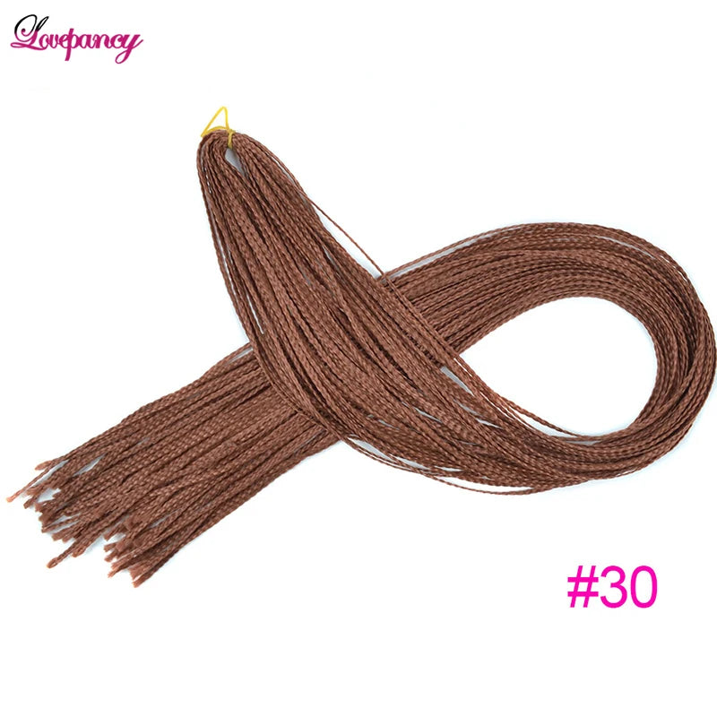 Synthetic Zizi Braids Crochet Box Braiding Hair Extensions White Black 28 Inch Long Curly Crochet Braiding Hair For Women 50g