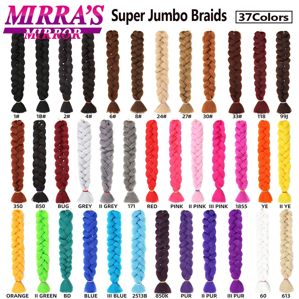 41 Inch Long Jumbo Braiding Hair Purple Synthetic Braids Hair Extensions Pink Blue Ombre Hair For Box Braid Support Wholesale