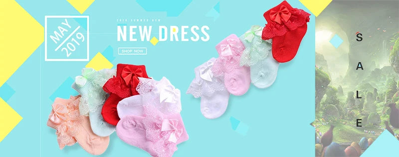 lawadka Baby Girl Socks Toddler Baby Bow Cotton Summer Mesh Baby Knee Socks Newborn Infant Non-slip Long Baby Boys Socks 0-2T
