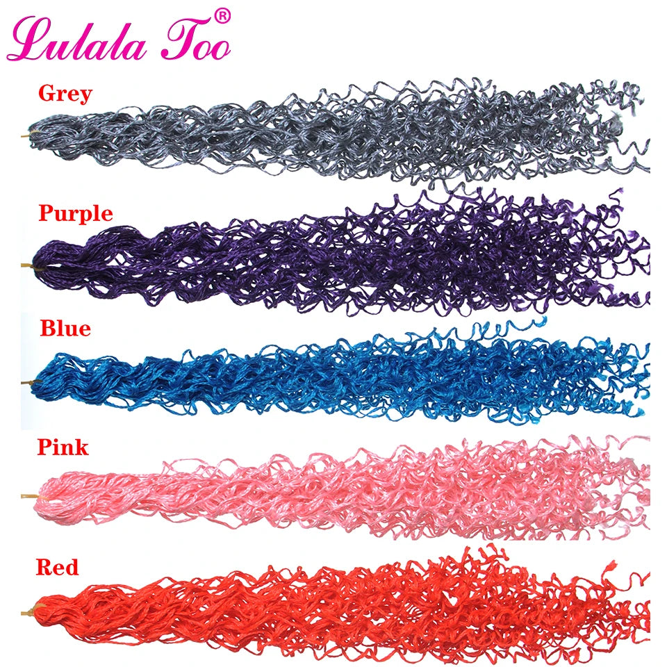 30inch Zizi Braids Crochet Box Braids Twist Synthetic Braiding Hair Extensions 28 roots/Pack Pink Write Purple Bug Gray 613