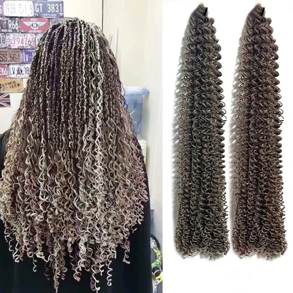 30inch Zizi Braids Crochet Box Braids Twist Synthetic Braiding Hair Extensions 28 roots/Pack Pink Write Purple Bug Gray 613