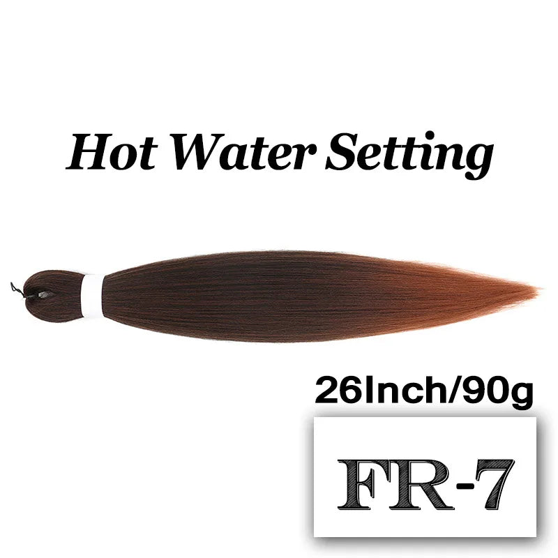 Braiding Hair Pre-stretched 26 Inch Hair Extensions for Afro Crochet Braids Synthetic Hair DIY Purple Pink Peach Red Jumbo Braid