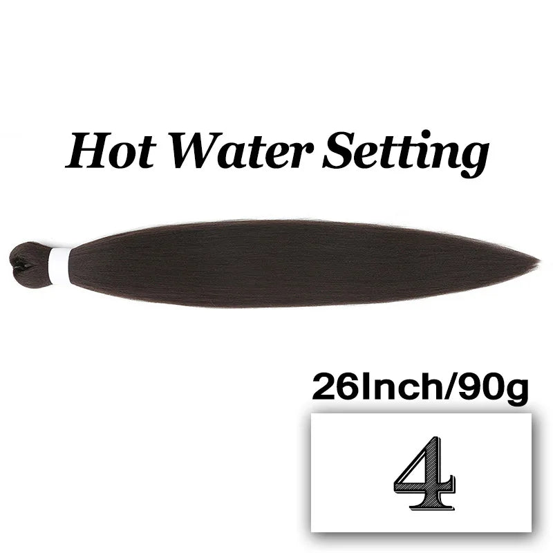 Braiding Hair Pre-stretched 26 Inch 90G Synthet Jumbo Braiding Hair Extensions for African Crochet Braids Red Peach Pink Pigtail