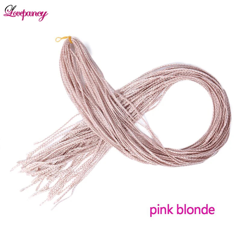 Synthetic Zizi Braids Crochet Box Braiding Hair Extensions White Black 28 Inch Long Curly Crochet Braiding Hair For Women 50g