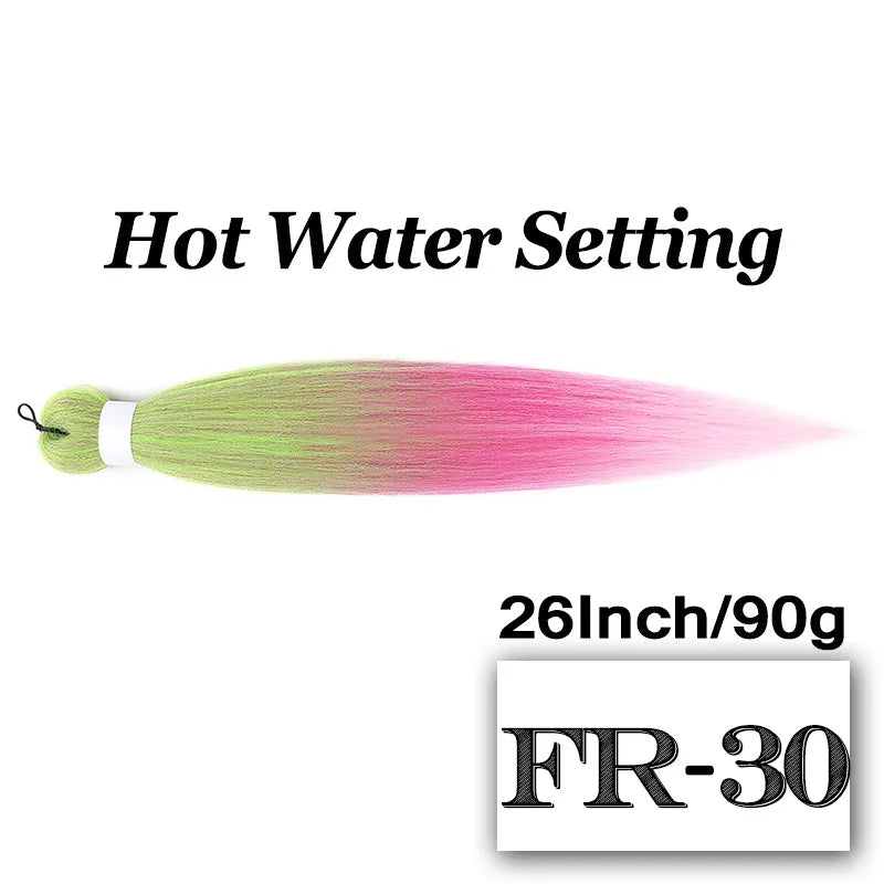 Braiding Hair Pre-stretched 26 Inch Hair Extensions for Afro Crochet Braids Synthetic Hair DIY Purple Pink Peach Red Jumbo Braid