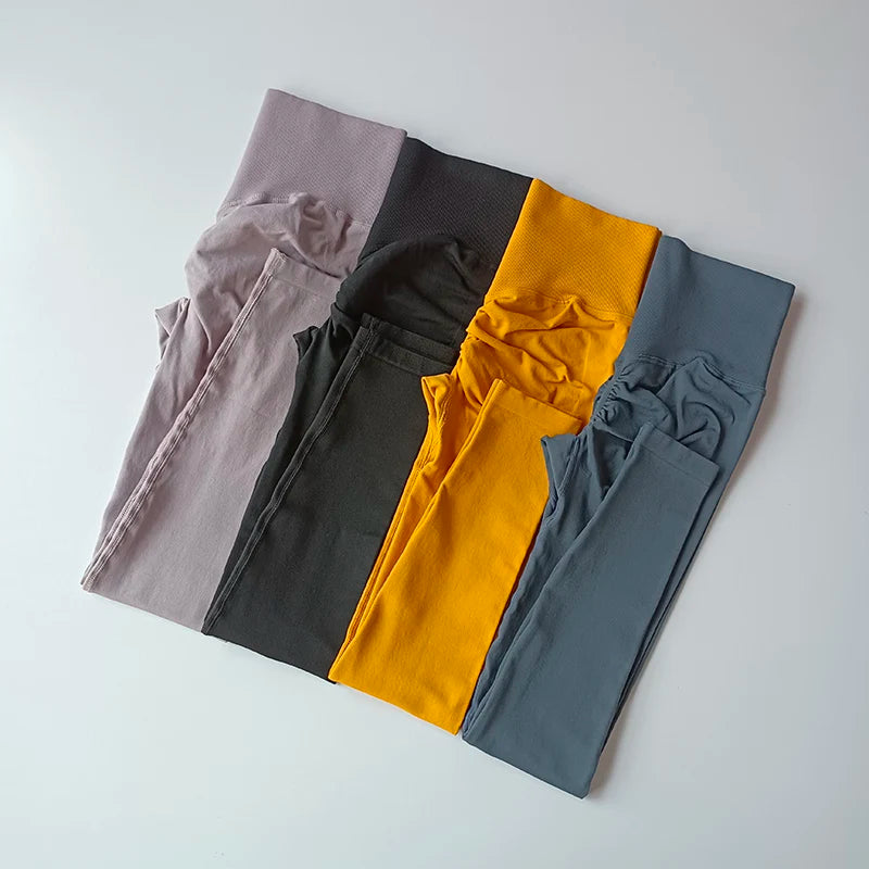 Seamless High-Waist Yoga Leggings – Push-Up Hip Lift Fit