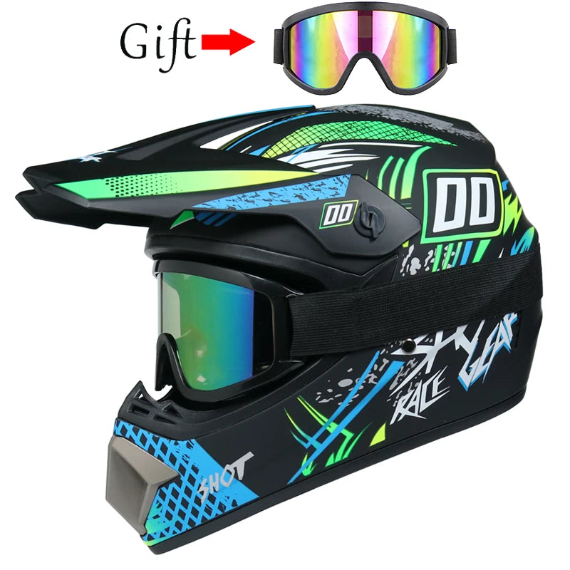 ORZ Kids Motocross Helmet | DOT-Certified Off-Road & Downhill Helmet for Children