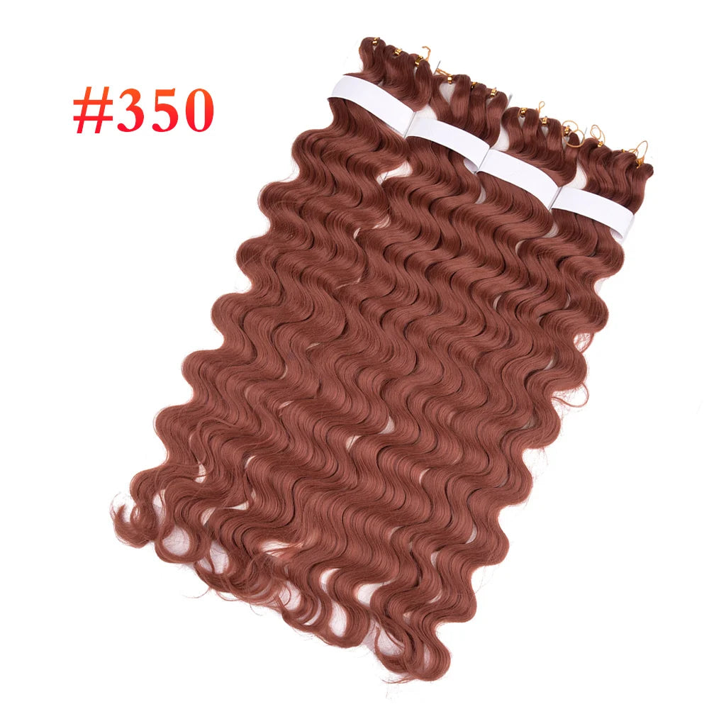 DinDong Synthetic Hair Pre-feathered Hybrid Wave Box Braids 3x King Tips Body Wave Bulk Braiding Hair Extensions 28 inch