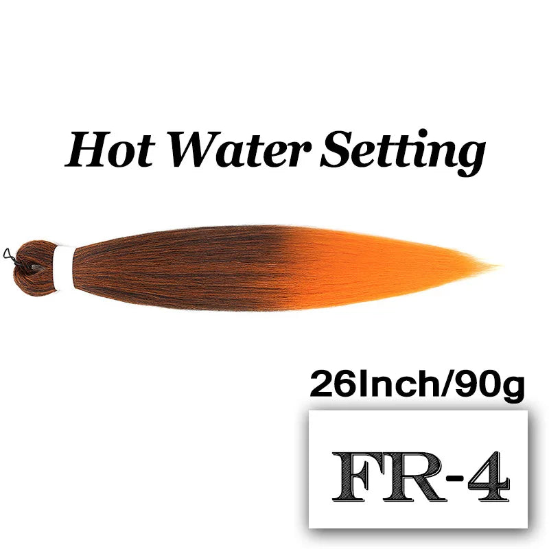 Braiding Hair Pre-stretched 26 Inch 90G Synthet Jumbo Braiding Hair Extensions for African Crochet Braids Red Peach Pink Pigtail