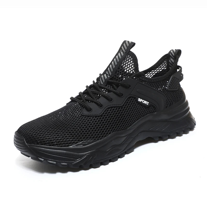 Men's Walk Road Running Shoes Sneakers Track Trail Running Shoes Jogger Outdoor Running Minimal Hollow Out Air Hole Breathable