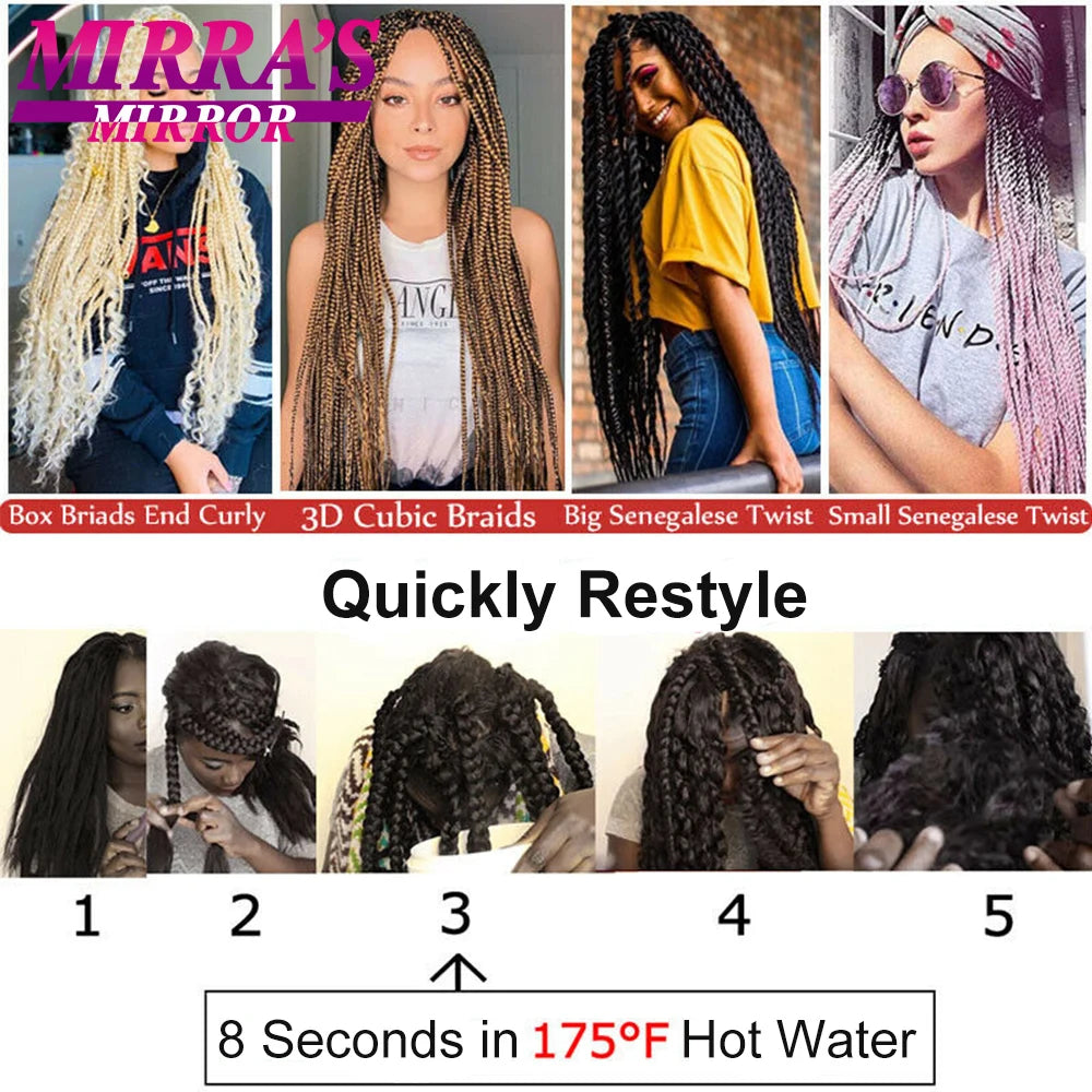 Braiding Hair Pre-stretched 26 Inch 90G Synthet Jumbo Braiding Hair Extensions for African Crochet Braids Red Peach Pink Pigtail