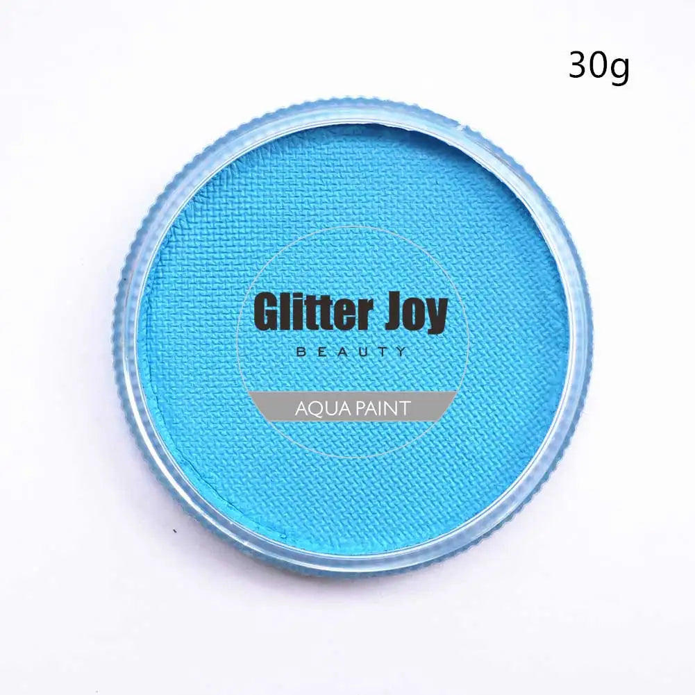 Aqua Blue 30g/pc Water Based Pure Aqua Blue Face Body Paint Pigment Makeup in Halloween Party Fancy Dress Beauty Makeup Tool