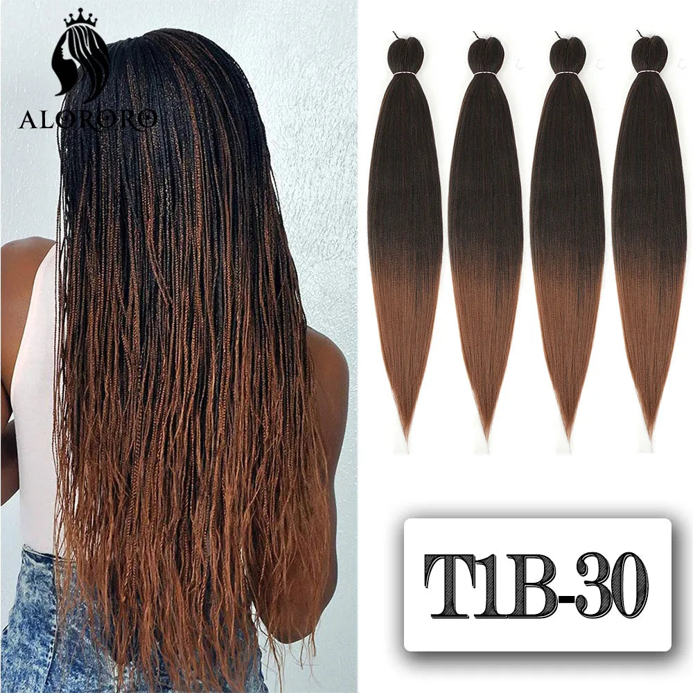 16/20/22/26/30/42/48Inch Braiding Hair Pre Stretched Long Jumbo Braid Hair Synthetic Box Braids Extension Yaki Texture Fake Hair