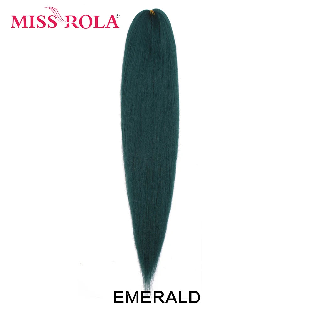 Miss Rola Synthetic 22 Inch 60G Kanekalon Hair Tinsel Wire Jumbo Braid Yaki Straight Hair Extension Twist Braid Bulk Wholesale