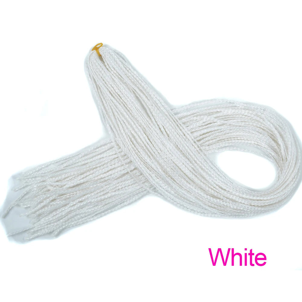 Trend Way 25inch 50g/Package Synthetic Extensions Braiding Hair Blonde For Women 25inch Curly Box Braids Zizi Crochet Hair Black