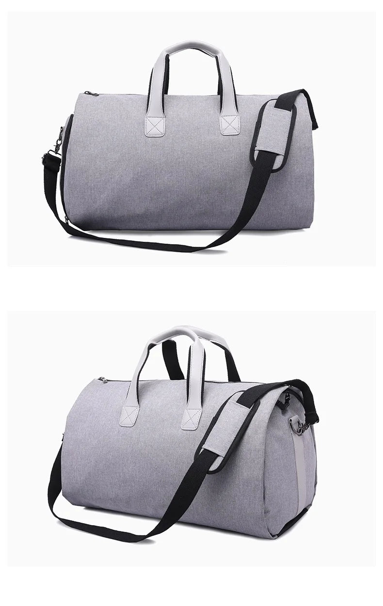 Men Bags Travel Garment Bag Duffel Bag with Shoulder Strap Business Handbags Multiple Pockets Carry on Hanging Suitcase Clothing