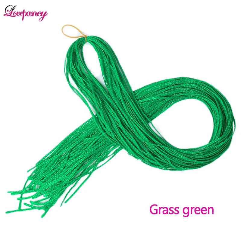 Synthetic Zizi Braids Crochet Box Braiding Hair Extensions White Black 28 Inch Long Curly Crochet Braiding Hair For Women 50g