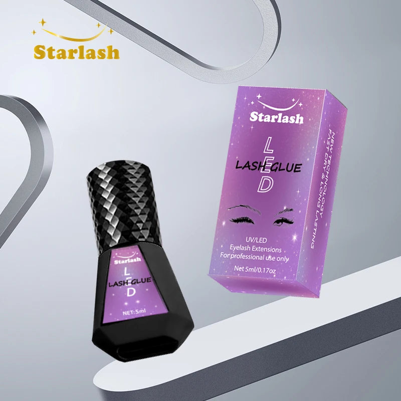 0.3s 0.5s Fast Dry UV/LED Lash Glue 5ml Private Label Lash Adhesive Long Lasting 7-8 Weeks Eyelash Extension Glue