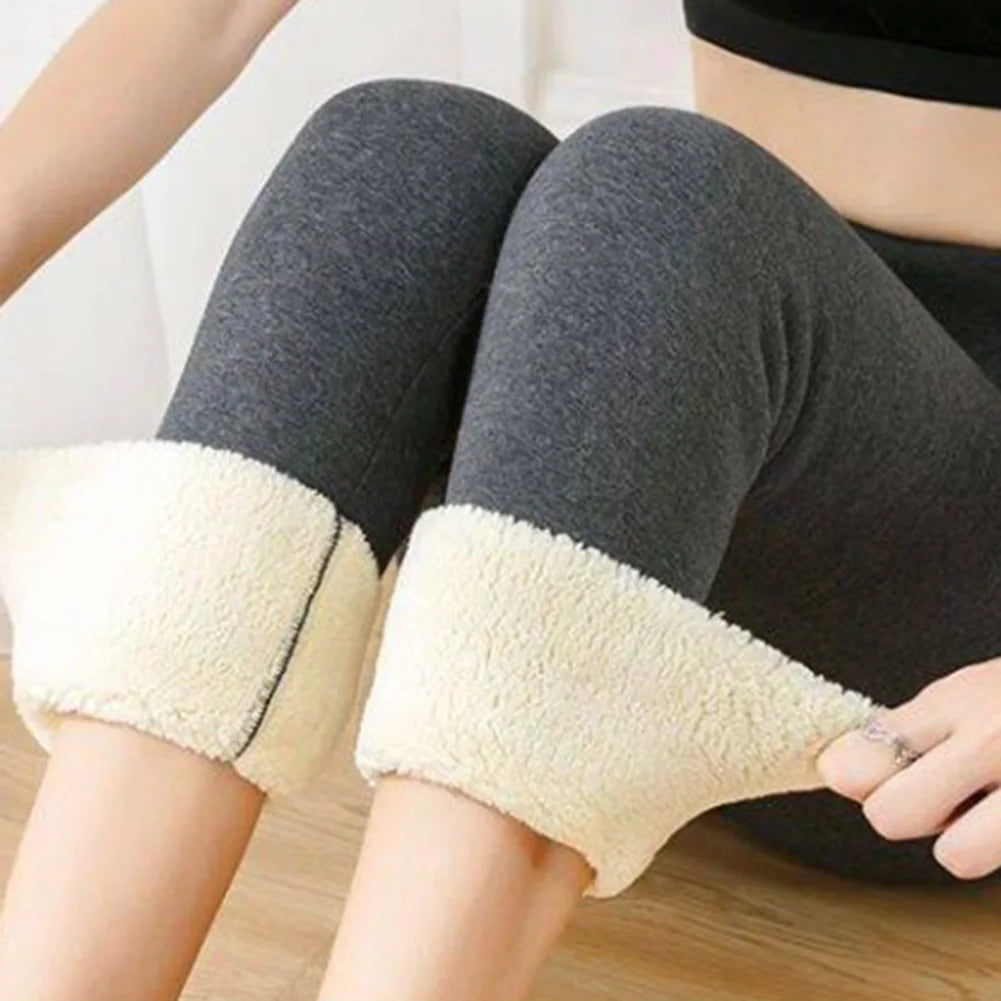 High-Waist Fleece-Lined Thermal Leggings – Warm & Butt-Lift Fit