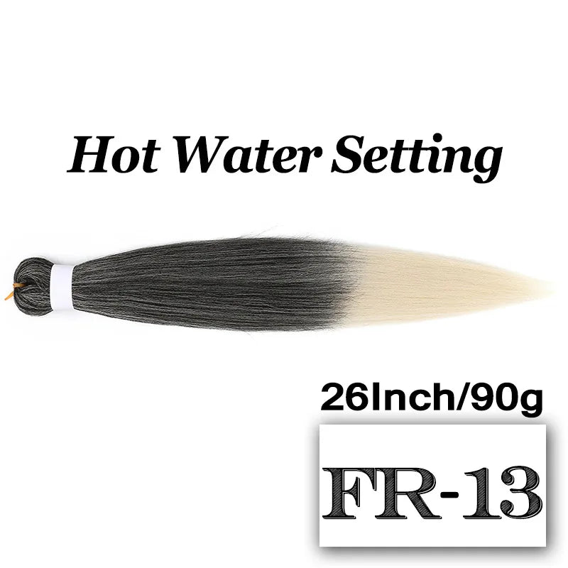 Braiding Hair Pre-stretched 26 Inch 90G Synthet Jumbo Braiding Hair Extensions for African Crochet Braids Red Peach Pink Pigtail