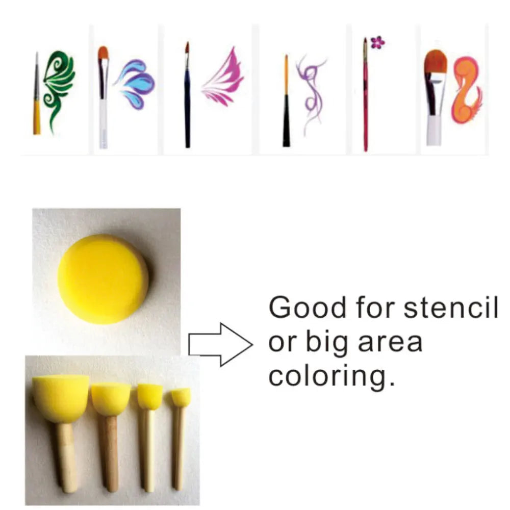 Aqua Blue 30g/pc Water Based Pure Aqua Blue Face Body Paint Pigment Makeup in Halloween Party Fancy Dress Beauty Makeup Tool