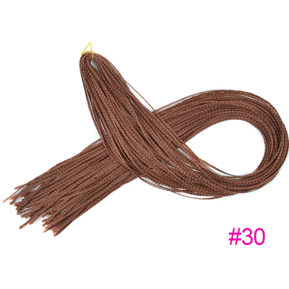 Trend Way 25inch 50g/Package Synthetic Extensions Braiding Hair Blonde For Women 25inch Curly Box Braids Zizi Crochet Hair Black