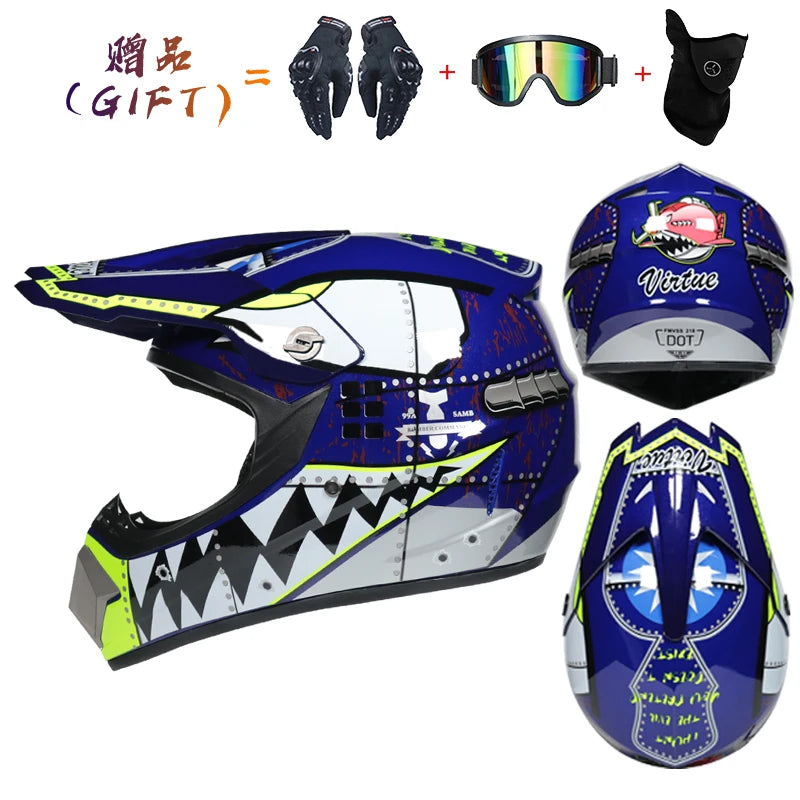 ORZ DOT-Certified Safety Motocross Helmet | Lightweight ABS Off-Road Helmet for Kids & Adults