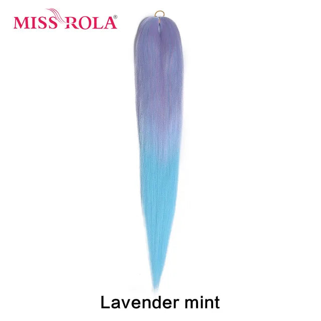 Miss Rola Synthetic 22 Inch 60G Kanekalon Hair Tinsel Wire Jumbo Braid Yaki Straight Hair Extension Twist Braid Bulk Wholesale