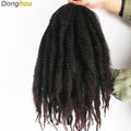 DONGHOU Marley Twist Braiding Hair — 18" Synthetic Afro Twist for Faux Locs & Crochet (1–6 Packs)