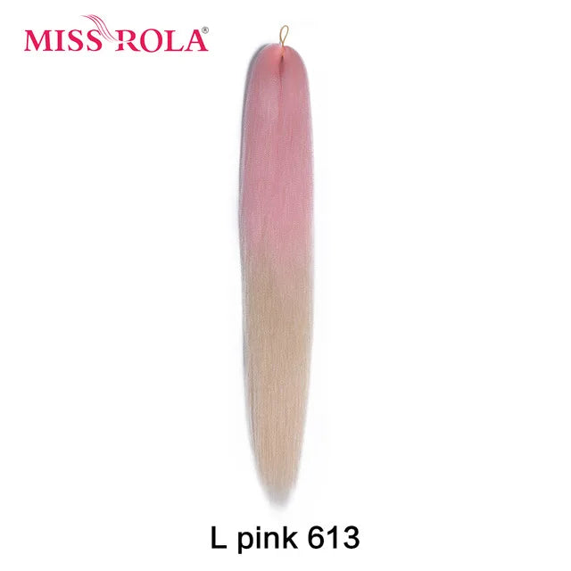Miss Rola Synthetic 22 Inch 60G Kanekalon Hair Tinsel Wire Jumbo Braid Yaki Straight Hair Extension Twist Braid Bulk Wholesale