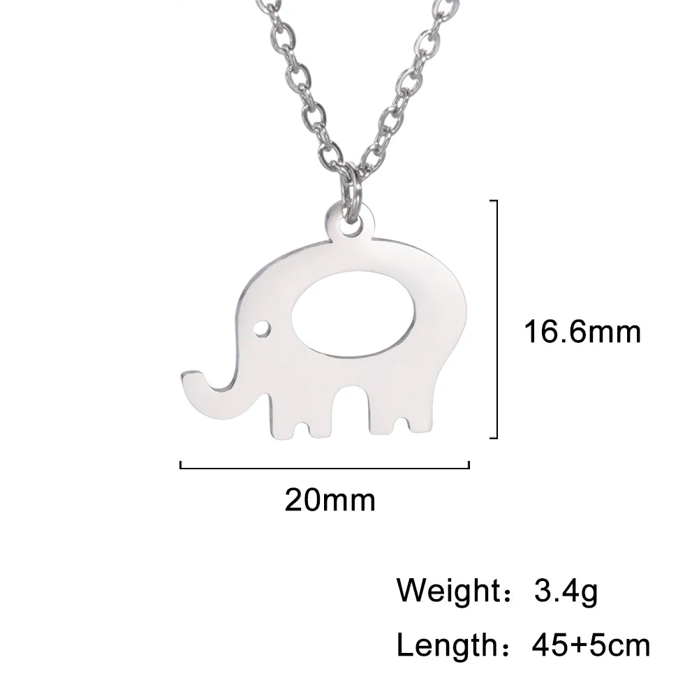 Cute Dog Paw Pendant Necklace | Stainless Steel Animal Footprint Chain for Women & Girls