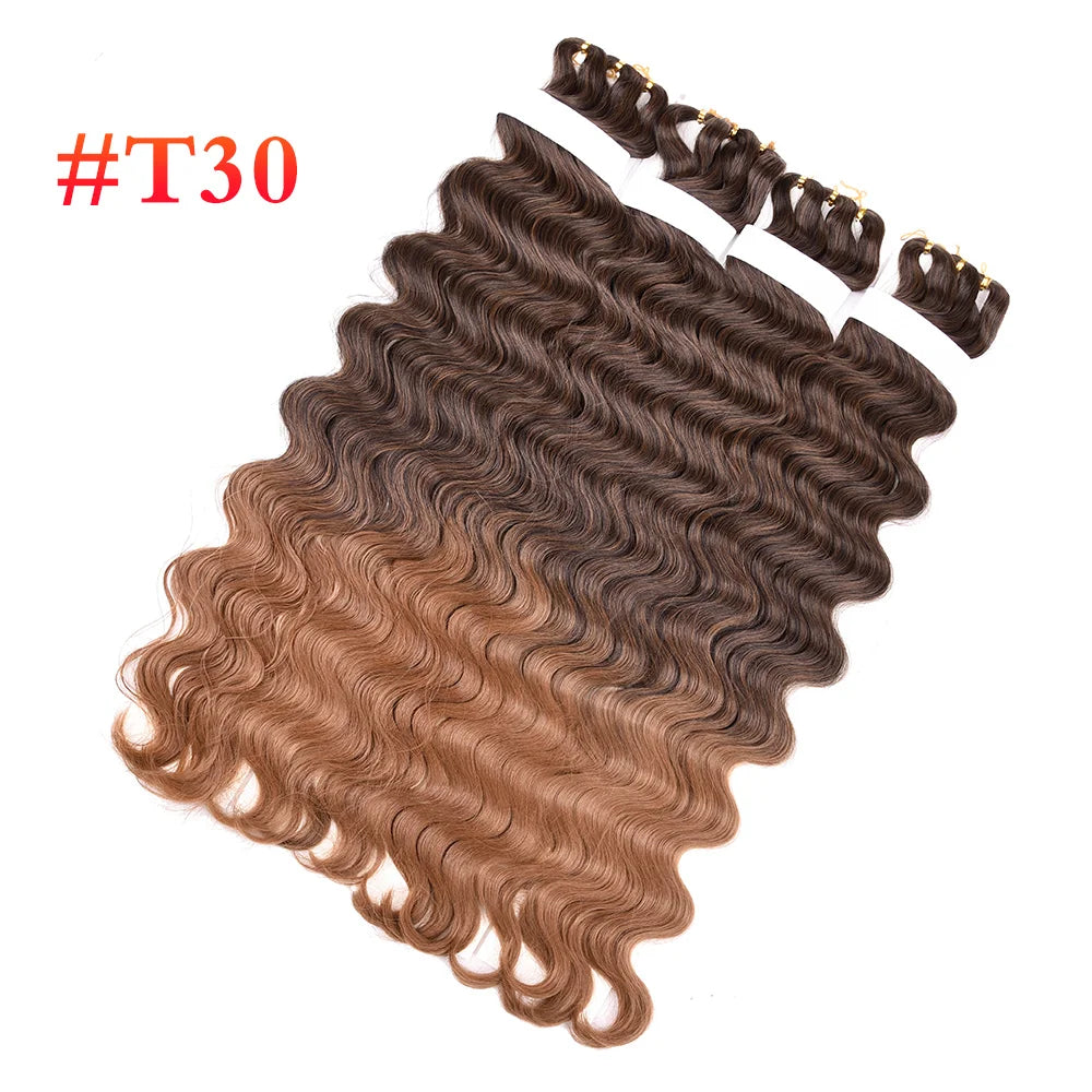 DinDong Synthetic Hair Pre-feathered Hybrid Wave Box Braids 3x King Tips Body Wave Bulk Braiding Hair Extensions 28 inch