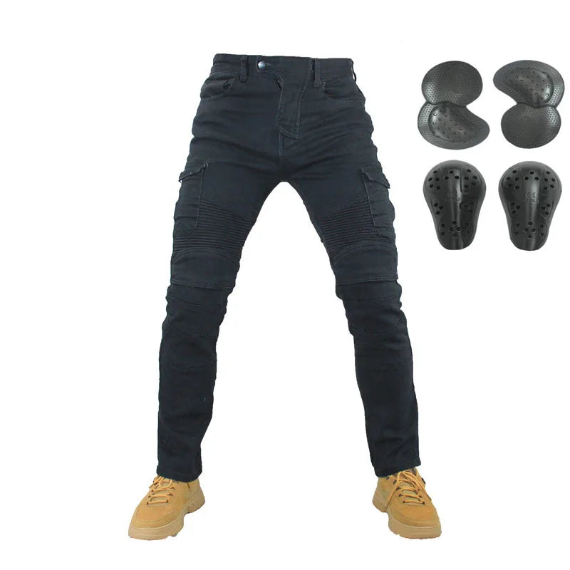 Motorcycle Jeans Pantalones Motocicleta Hombre Featherbed Jeans Standard Version Car Ride Trousers Pant Summer Riding