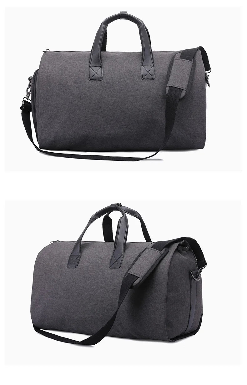 Men Bags Travel Garment Bag Duffel Bag with Shoulder Strap Business Handbags Multiple Pockets Carry on Hanging Suitcase Clothing